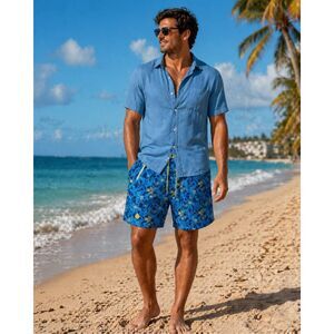 Stio Men's CFS Board Shorts Speedy Steam Painted Floral Size 38/16 #783